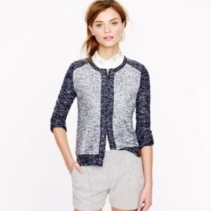 J.Crew 3/4 Sleeve Zip Sweater